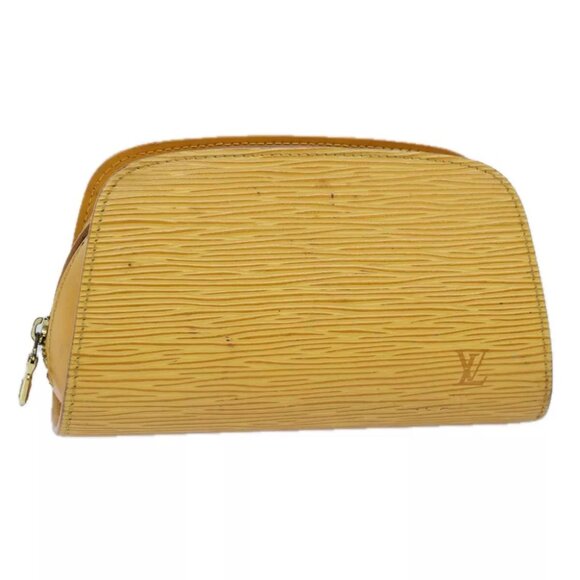 LOUIS VUITTON Epi Dauphine PM Pouch Yellow M48449 LV Auth th4880 - Picture 1 of 15